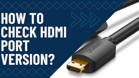 Checking HDMI connection